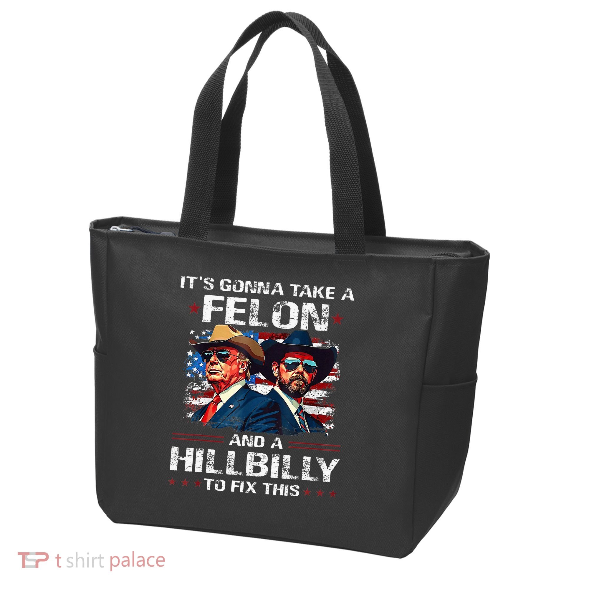 Trump 2024 Vance 2028 Funny Felon Hillbilly Fix Tote Bag