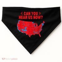 Trump 2024 Winner 312 Electoral Map Can You Hear Us Now USA-Made Doggie Bandana thumb 0