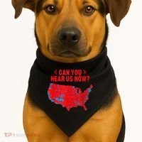 Trump 2024 Winner 312 Electoral Map Can You Hear Us Now USA-Made Doggie Bandana thumb 1