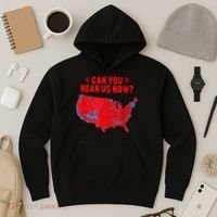 Trump 2024 Winner 312 Electoral Map Can You Hear Us Now Hoodie thumb 3