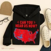 Trump 2024 Winner 312 Electoral Map Can You Hear Us Now Hoodie thumb 4