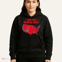 Trump 2024 Winner 312 Electoral Map Can You Hear Us Now Hoodie thumb 5