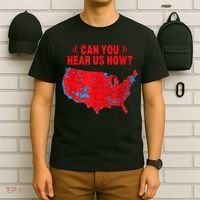 Trump 2024 Winner 312 Electoral Map Can You Hear Us Now T-Shirt thumb 6