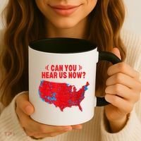 Trump 2024 Winner 312 Electoral Map Can You Hear Us Now Coffee Mug thumb 3