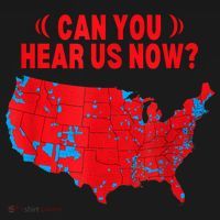 Trump 2024 Winner 312 Electoral Map Can You Hear Us Now Baby Bodysuit thumb 2