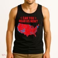 Trump 2024 Winner 312 Electoral Map Can You Hear Us Now Tank Top thumb 3
