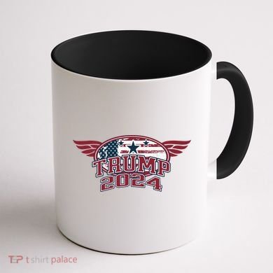 Trump 2024 Winged Logo Coffee Mug back