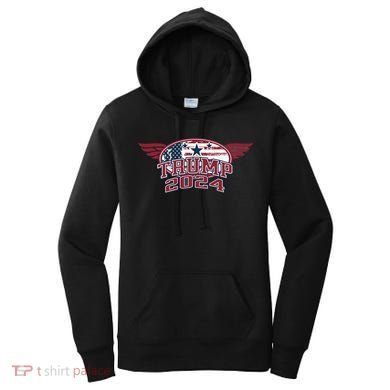 Trump 2024 Winged Logo Women's Hoodie