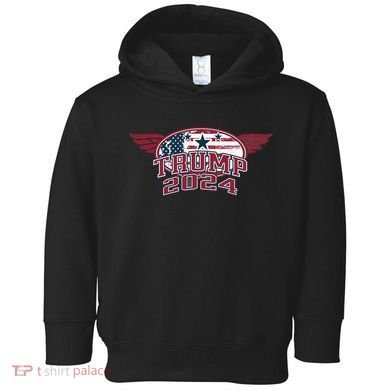 Trump 2024 Winged Logo Toddler Hoodie