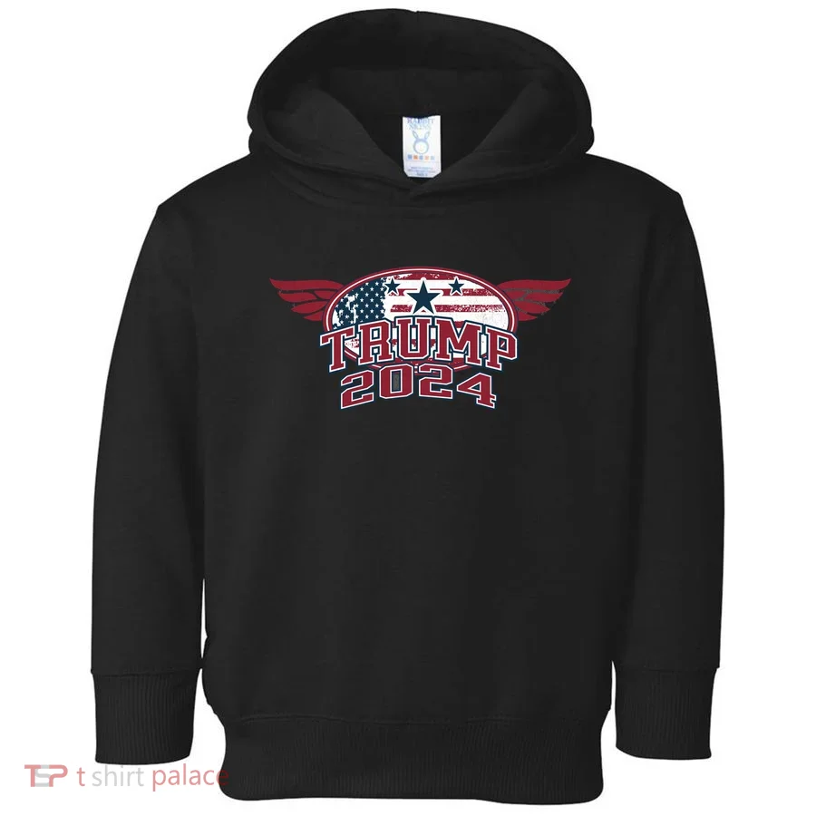 Trump 2024 Winged Logo Toddler Hoodie