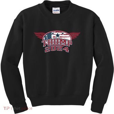Trump 2024 Winged Logo Kids Sweatshirt