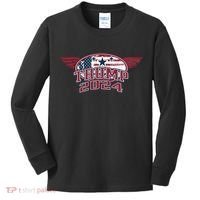 Trump 2024 Winged Logo Kids Long Sleeve Shirt thumb 0
