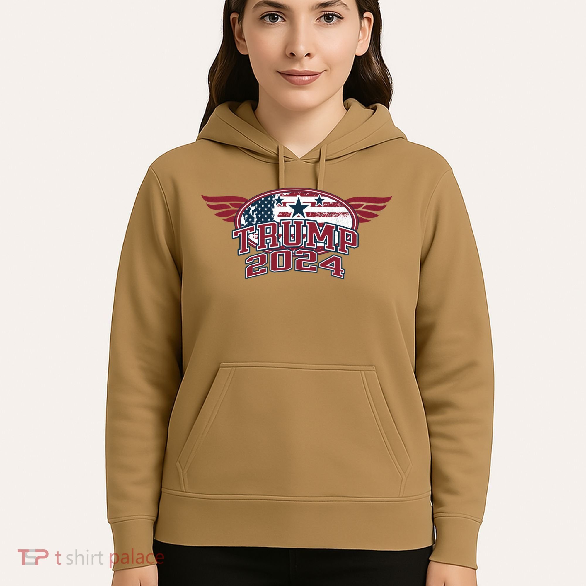 Trump 2024 Winged Logo Hoodie