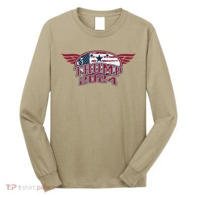 Trump 2024 Winged Logo Long Sleeve Shirt