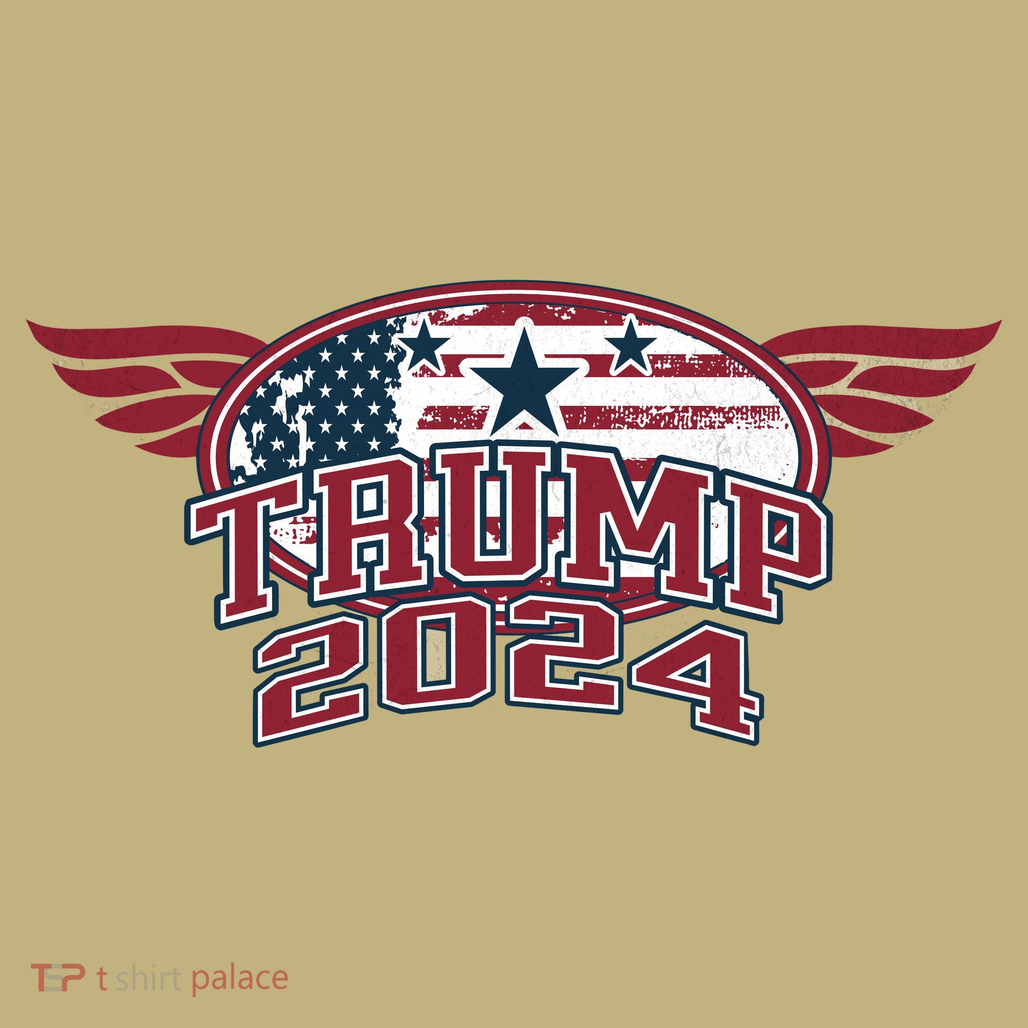 Trump 2024 Winged Logo Long Sleeve Shirt