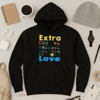 Trisomy 21 XY Extra Chromosome  World Down Syndrome Day Hoodie thumb 3