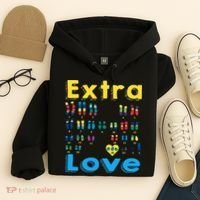 Trisomy 21 XY Extra Chromosome  World Down Syndrome Day Hoodie thumb 4