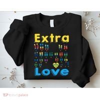 Trisomy 21 XY Extra Chromosome  World Down Syndrome Day Sweatshirt thumb 2
