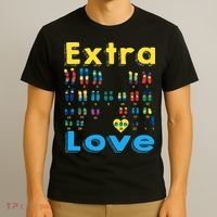 Trisomy 21 XY Extra Chromosome  World Down Syndrome Day T-Shirt thumb 3