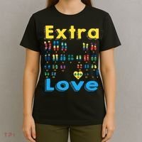 Trisomy 21 XY Extra Chromosome  World Down Syndrome Day T-Shirt thumb 4