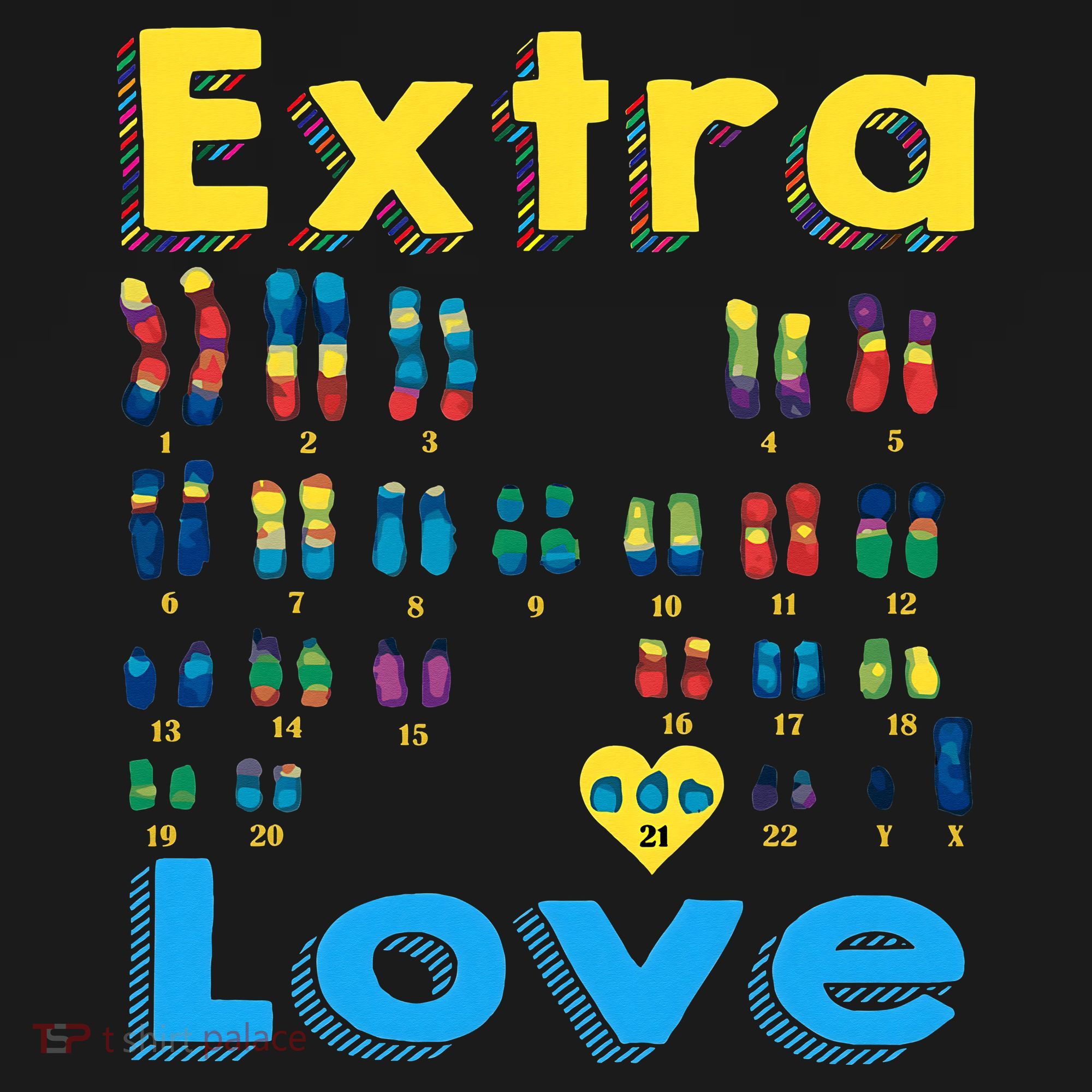 Trisomy 21 XY Extra Chromosome  World Down Syndrome Day Women's Hoodie