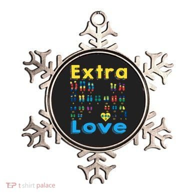 Trisomy 21 XY Extra Chromosome  World Down Syndrome Day Ornament