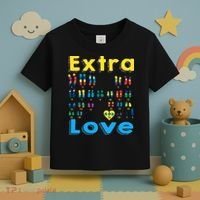 Trisomy 21 XY Extra Chromosome  World Down Syndrome Day Toddler T-Shirt thumb 3