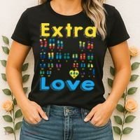 Trisomy 21 XY Extra Chromosome  World Down Syndrome Day Women's T-Shirt thumb 2