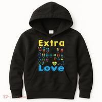 Trisomy 21 XY Extra Chromosome  World Down Syndrome Day Kids Hoodie thumb 0
