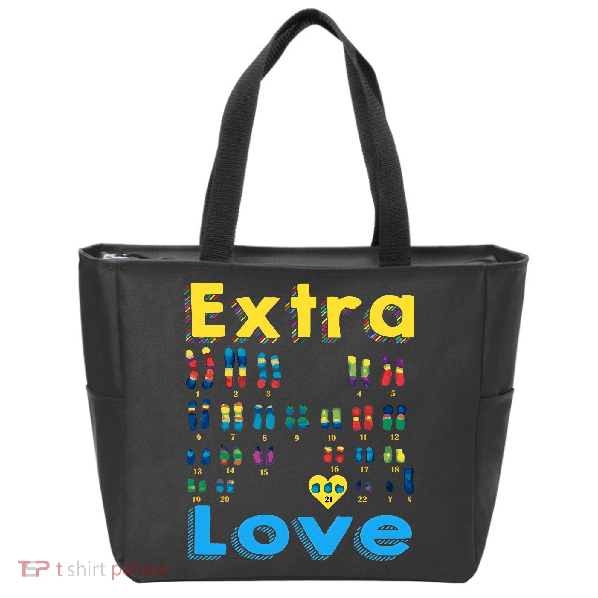 Trisomy 21 XY Extra Chromosome  World Down Syndrome Day Tote Bag