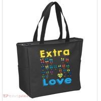 Trisomy 21 XY Extra Chromosome  World Down Syndrome Day Tote Bag thumb 2