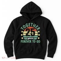 Together 25 Years Forever To Go 25th Wedding Anniversary Hoodie thumb 0