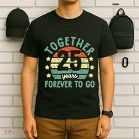 Together 25 Years Forever To Go 25th Wedding Anniversary T-Shirt thumb 6