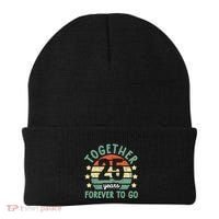 Together 25 Years Forever To Go 25th Wedding Anniversary Beanie thumb 0