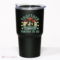 Together 25 Years Forever To Go 25th Wedding Anniversary Tumbler thumb 0