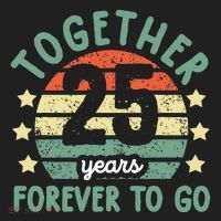 Together 25 Years Forever To Go 25th Wedding Anniversary Tumbler thumb 3