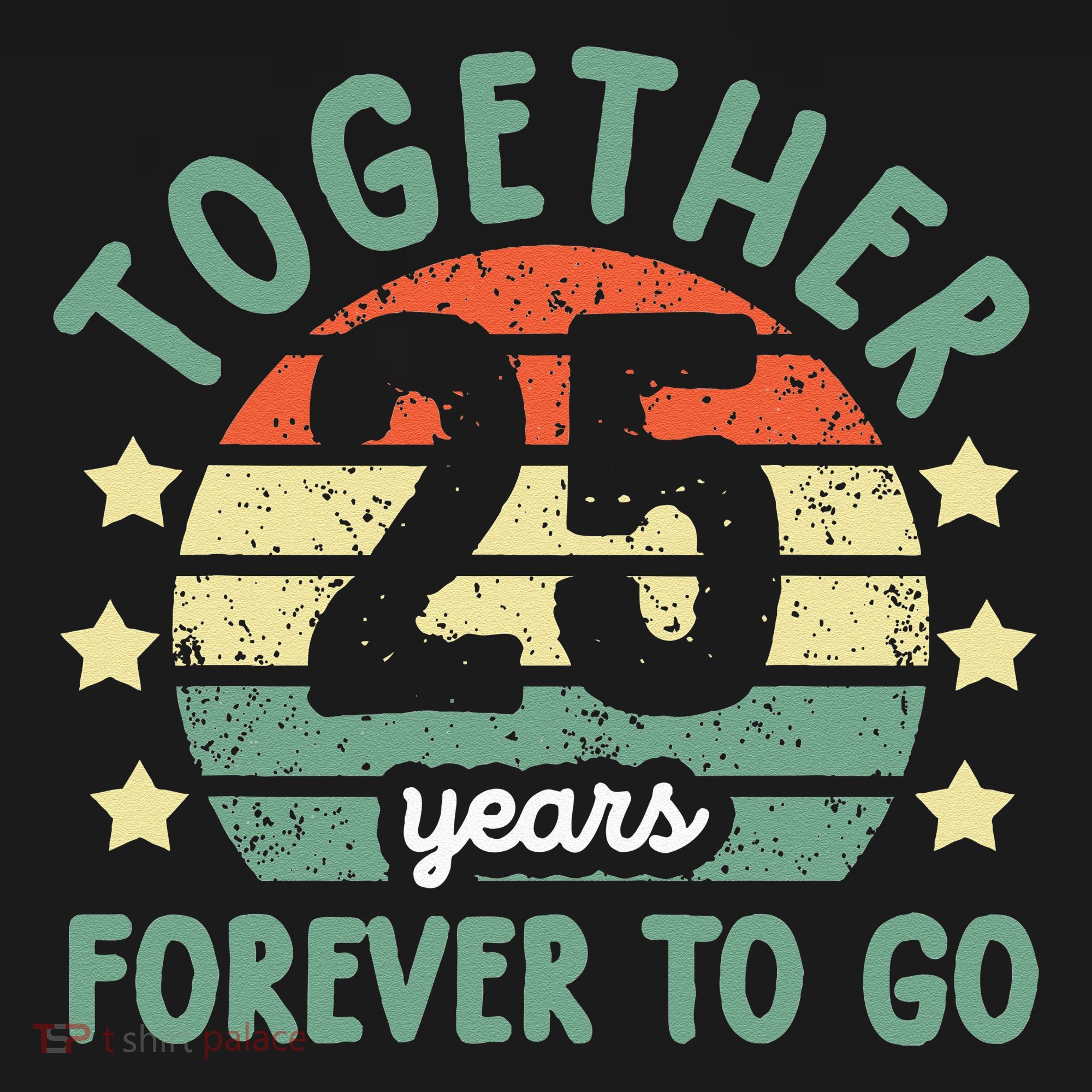 Together 25 Years Forever To Go 25th Wedding Anniversary Mousepad