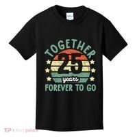 Together 25 Years Forever To Go 25th Wedding Anniversary Kids T-Shirt thumb 0
