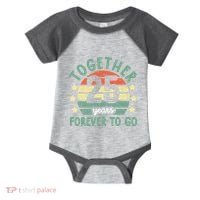 Together 25 Years Forever To Go 25th Wedding Anniversary Infant Baby Jersey Bodysuit thumb 0