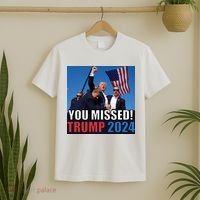 Trump 2024 You Missed! Shot Pennsylvania Rally T-Shirt thumb 2