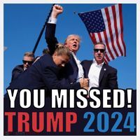 Trump 2024 You Missed! Shot Pennsylvania Rally T-Shirt thumb 7