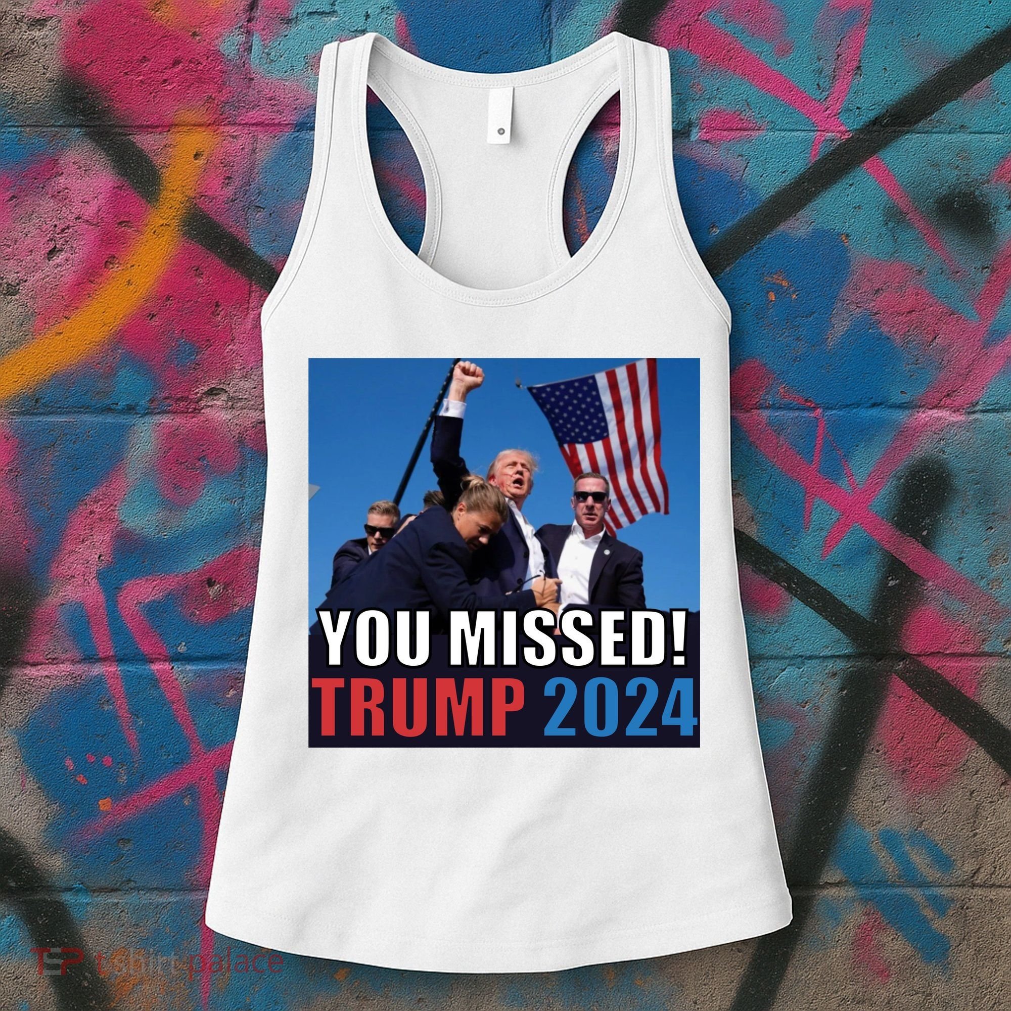 Trump 2024 You Missed! Shot Pennsylvania Rally Women's Tank Top