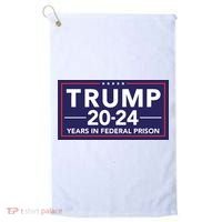 Trump 2024 Years In Federal Prison Golf Towel thumb 0