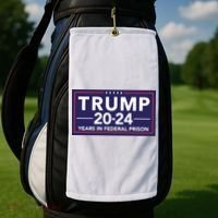 Trump 2024 Years In Federal Prison Golf Towel thumb 2
