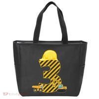 Three 3yr 3rd Birthday Construction Outfit 3 Years Old Tote Bag thumb 0