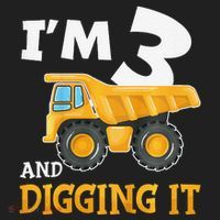 Three 3yr 3rd Birthday Construction Boy 3 Years Old Tumbler thumb 3
