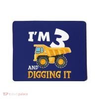 Three 3yr 3rd Birthday Construction Boy 3 Years Old Mousepad thumb 0