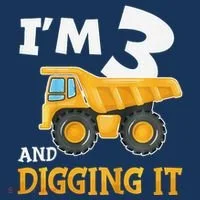 Three 3yr 3rd Birthday Construction Boy 3 Years Old Women's T-Shirt thumb 6