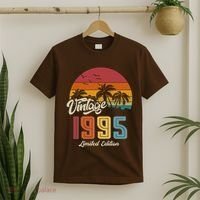 Tropical 30th Birthday Vintage 1995 Limited Edition T-Shirt thumb 2