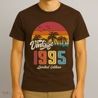 Tropical 30th Birthday Vintage 1995 Limited Edition T-Shirt thumb 3